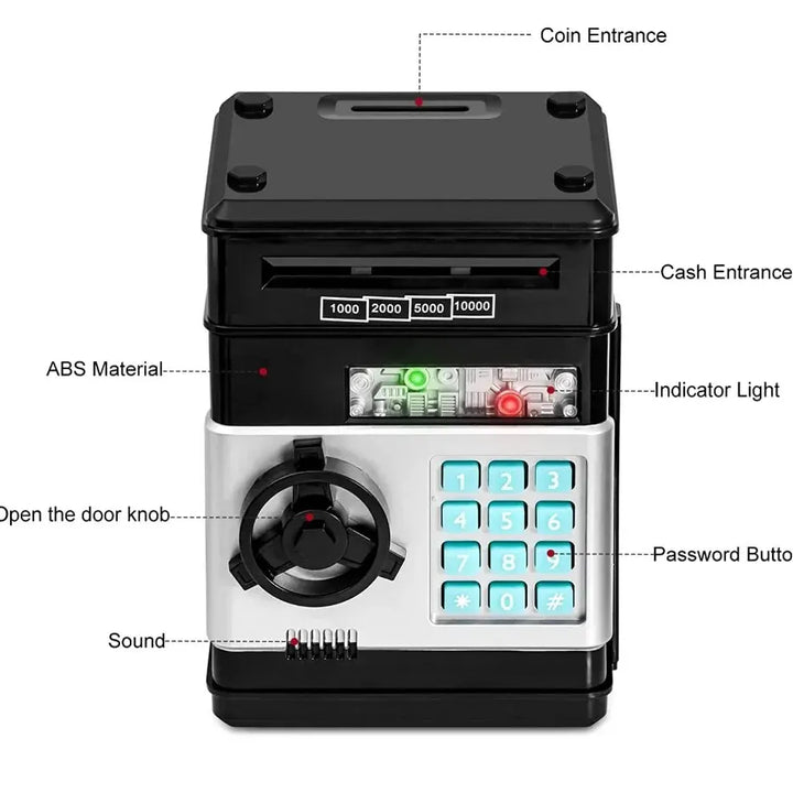 Electronic Piggy Bank Password Safe Box Money Boxes For Children Digital Coins Cash Saving Safe Deposit Atm Machine Kid Gifts