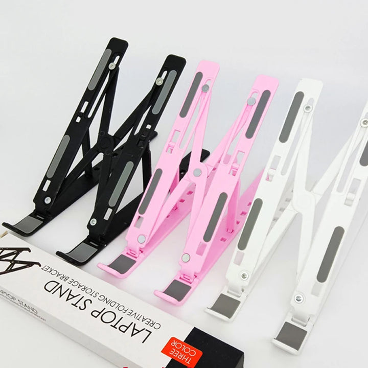 1 Pc New Adjustable Laptop Stand Notebook Stand Table Cooling Pad Foldable Laptop Holder Portable Lapdesk Cooling Bracket Riser